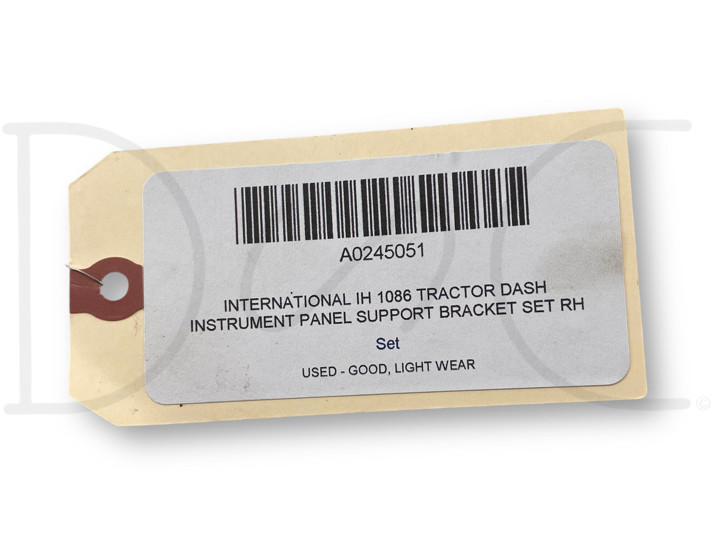 International IH 1086 Tractor Dash Instrument Panel Support Bracket Set RH LH