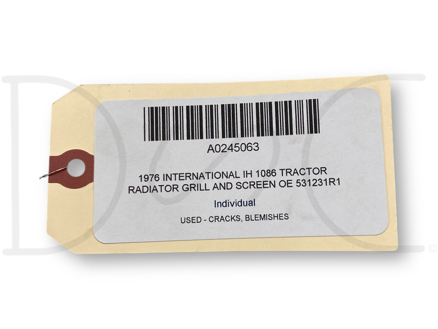 1976 International IH 1086 Tractor Radiator Grill And Screen OE 531231R1