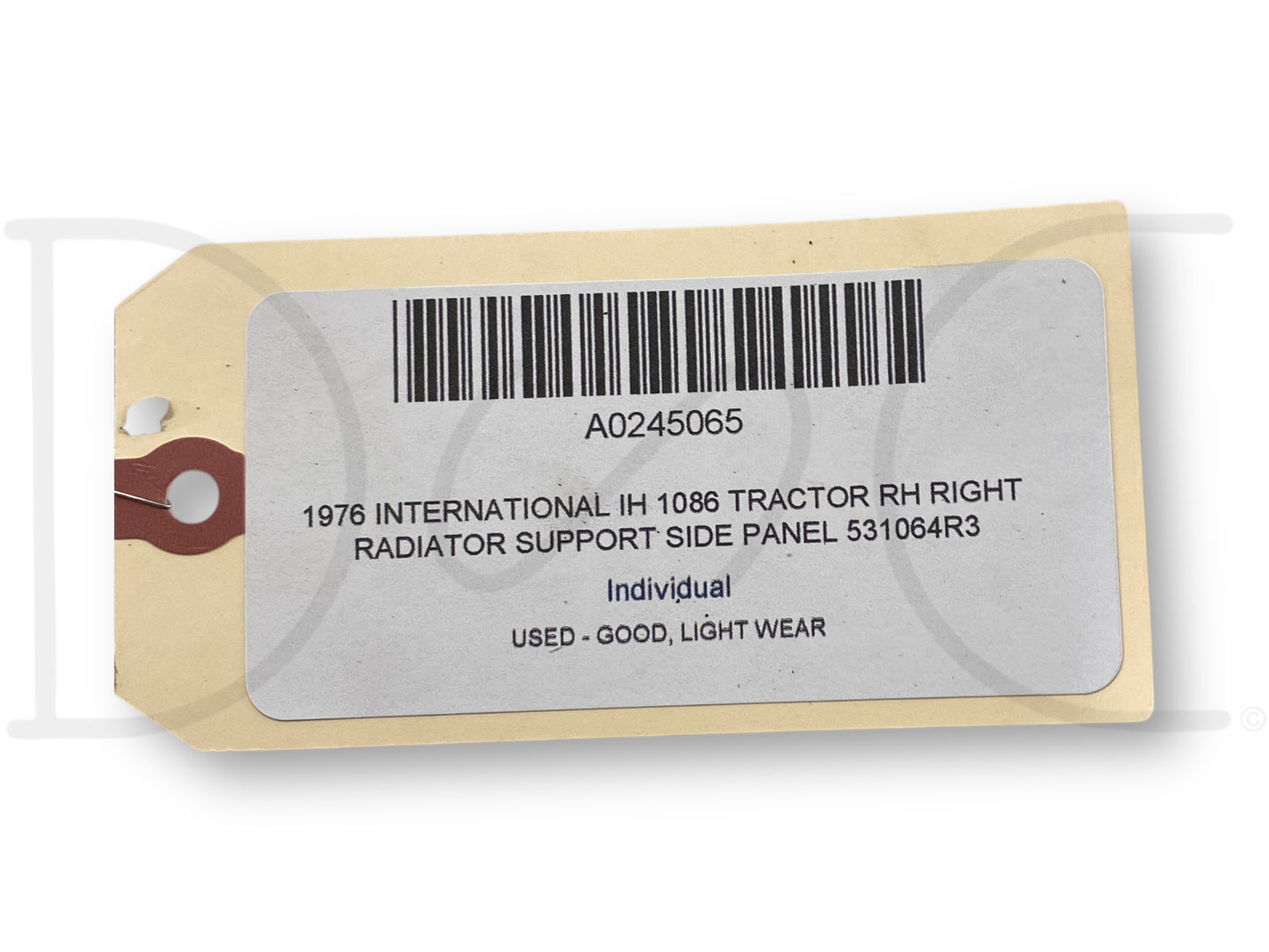 1976 International IH 1086 Tractor RH Right Radiator Support Side Panel 531064R3