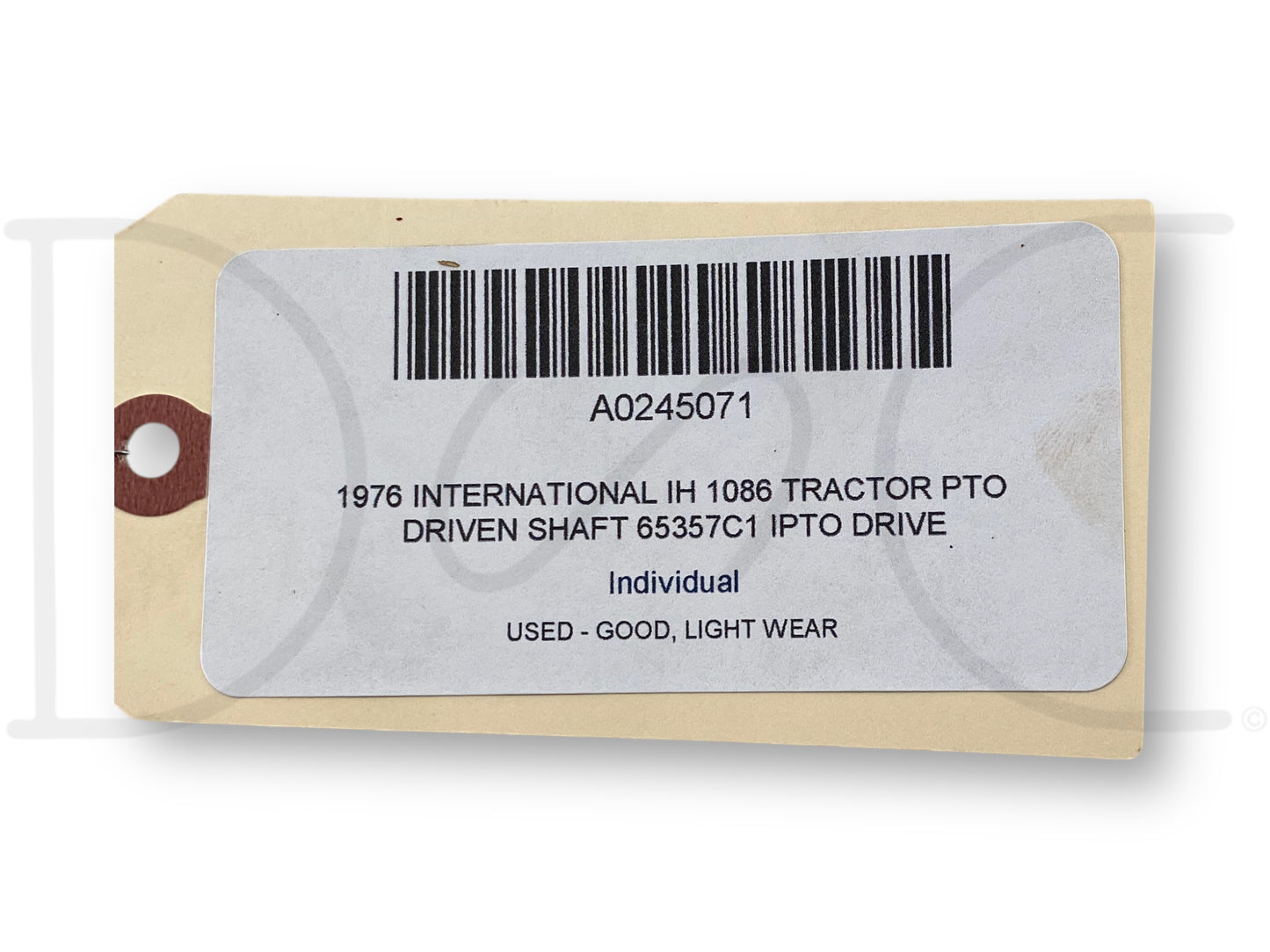 1976 International IH 1086 Tractor PTO Driven Shaft 65357C1 IPTO Drive