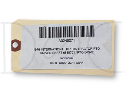 1976 International IH 1086 Tractor PTO Driven Shaft 65357C1 IPTO Drive