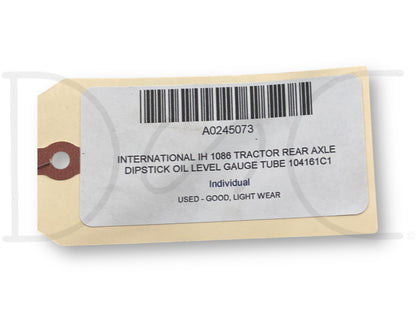 International IH 1086 Tractor Rear Axle Dipstick Oil Level Gauge Tube 104161C1