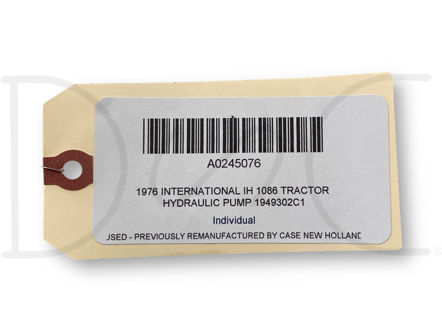 1976 International IH 1086 Tractor Hydraulic Pump 1949302C1