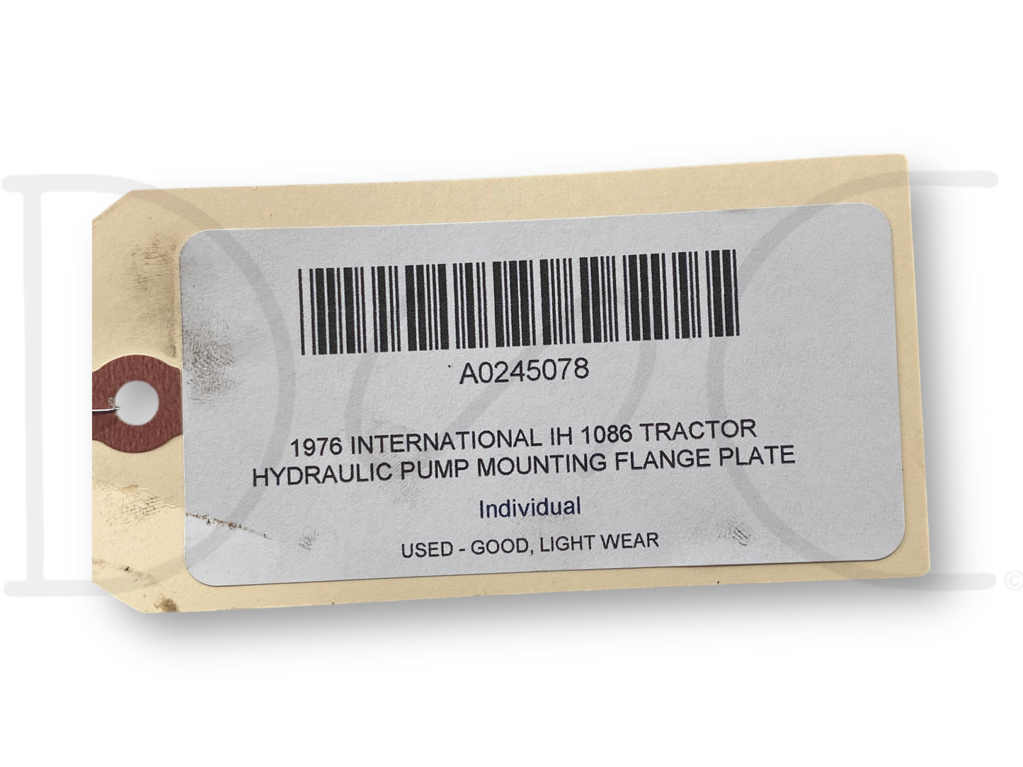 1976 International IH 1086 Tractor Hydraulic Pump Mounting Flange Plate 537166R1