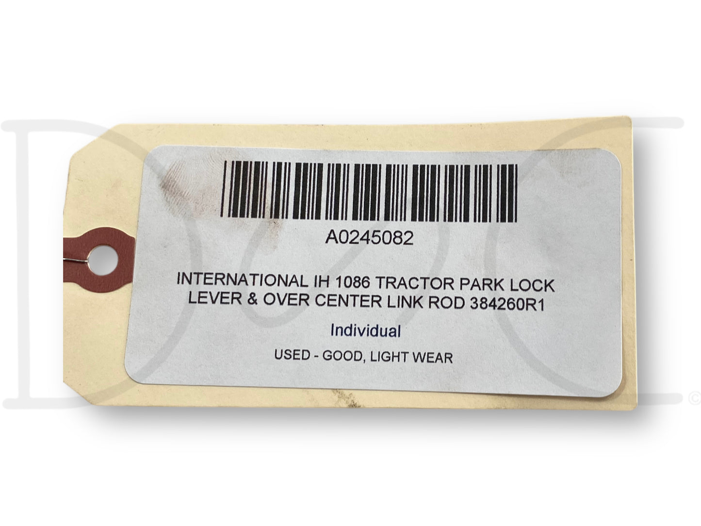 International IH 1086 Tractor Park Lock Lever & Over Center Link Rod 384260R1