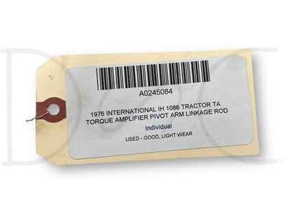 1976 International IH 1086 Tractor TA Torque Amplifier Pivot Arm Linkage Rod