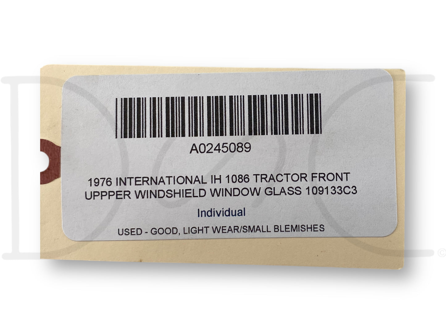 1976 International IH 1086 Tractor Front Uppper Windshield Window Glass 109133C3