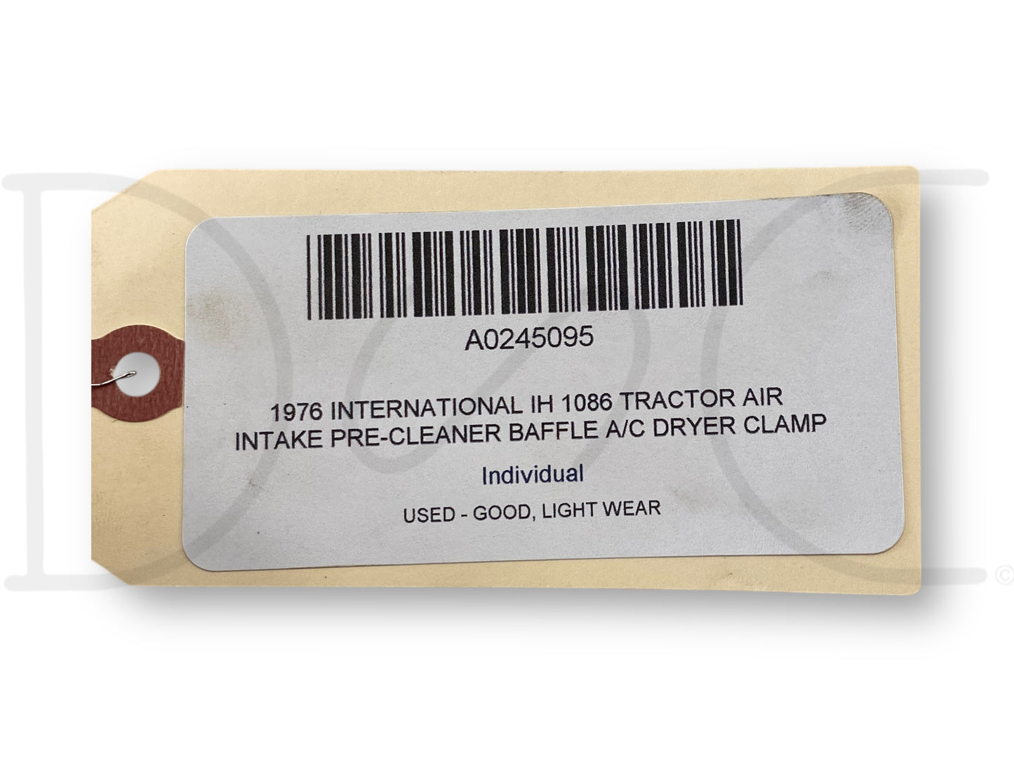 1976 International IH 1086 Tractor Air Intake Pre-Cleaner Baffle A/C Dryer Clamp