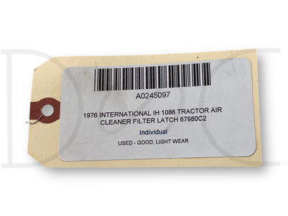 1976 International IH 1086 Tractor Air Cleaner Filter Latch 67980C2