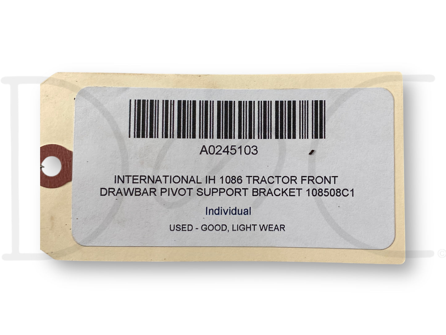 International IH 1086 Tractor Front Drawbar Pivot Support Bracket 108508C1