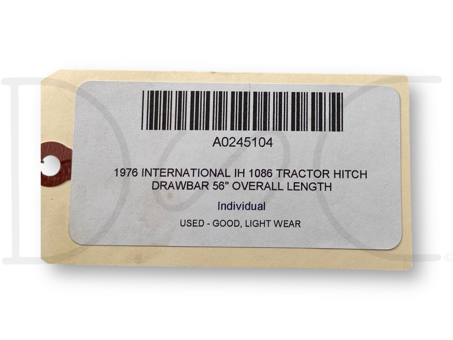 1976 International IH 1086 Tractor Hitch Drawbar 56" Overall Length