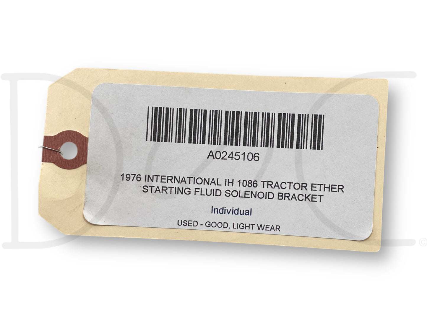 1976 International IH 1086 Tractor Ether Starting Fluid Solenoid Bracket