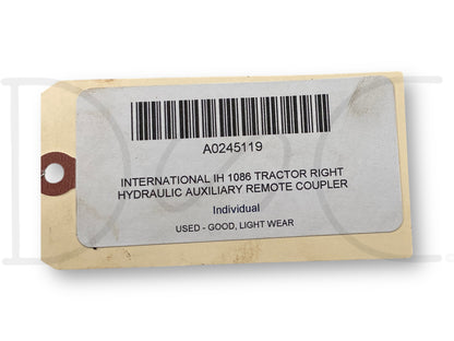International IH 1086 Tractor Right Hydraulic Auxiliary Remote Coupler Bracket