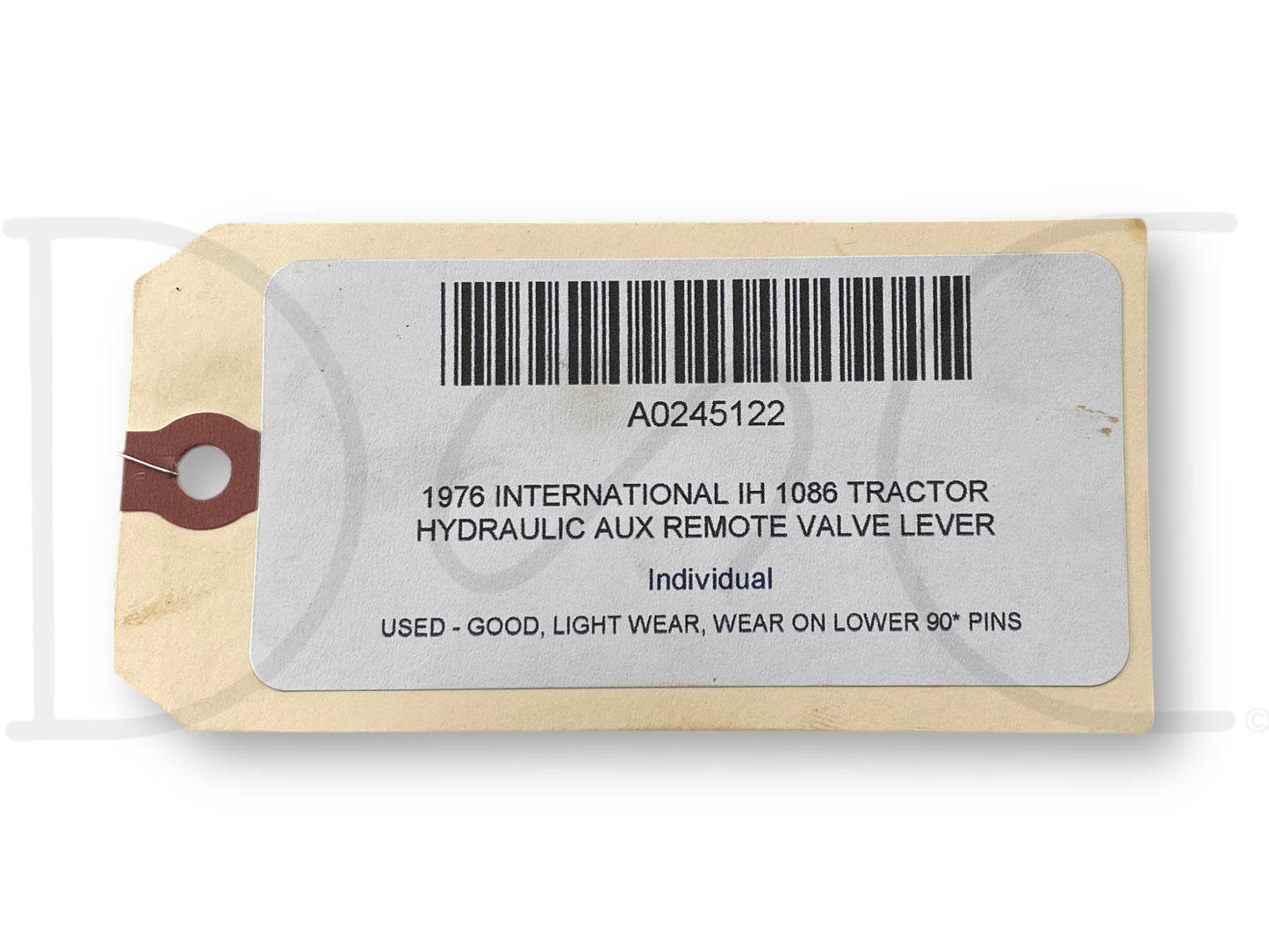 1976 International IH 1086 Tractor Hydraulic Aux Remote Valve Lever Assembly