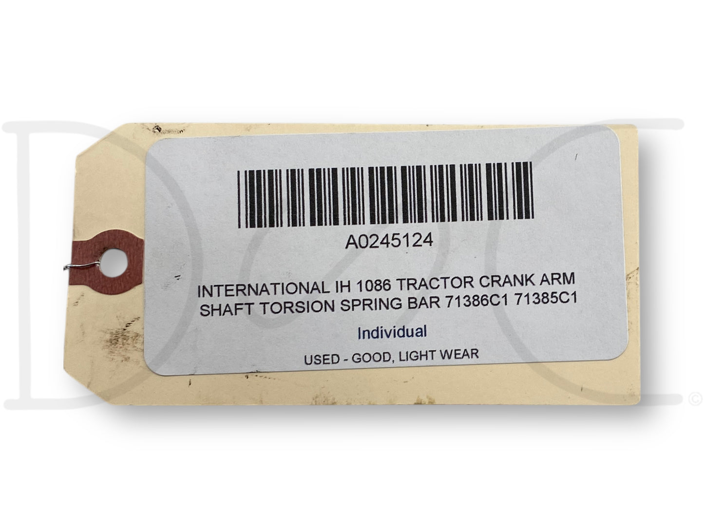 International IH 1086 Tractor Crank Arm Shaft Torsion Spring Bar 71386C1 71385C1