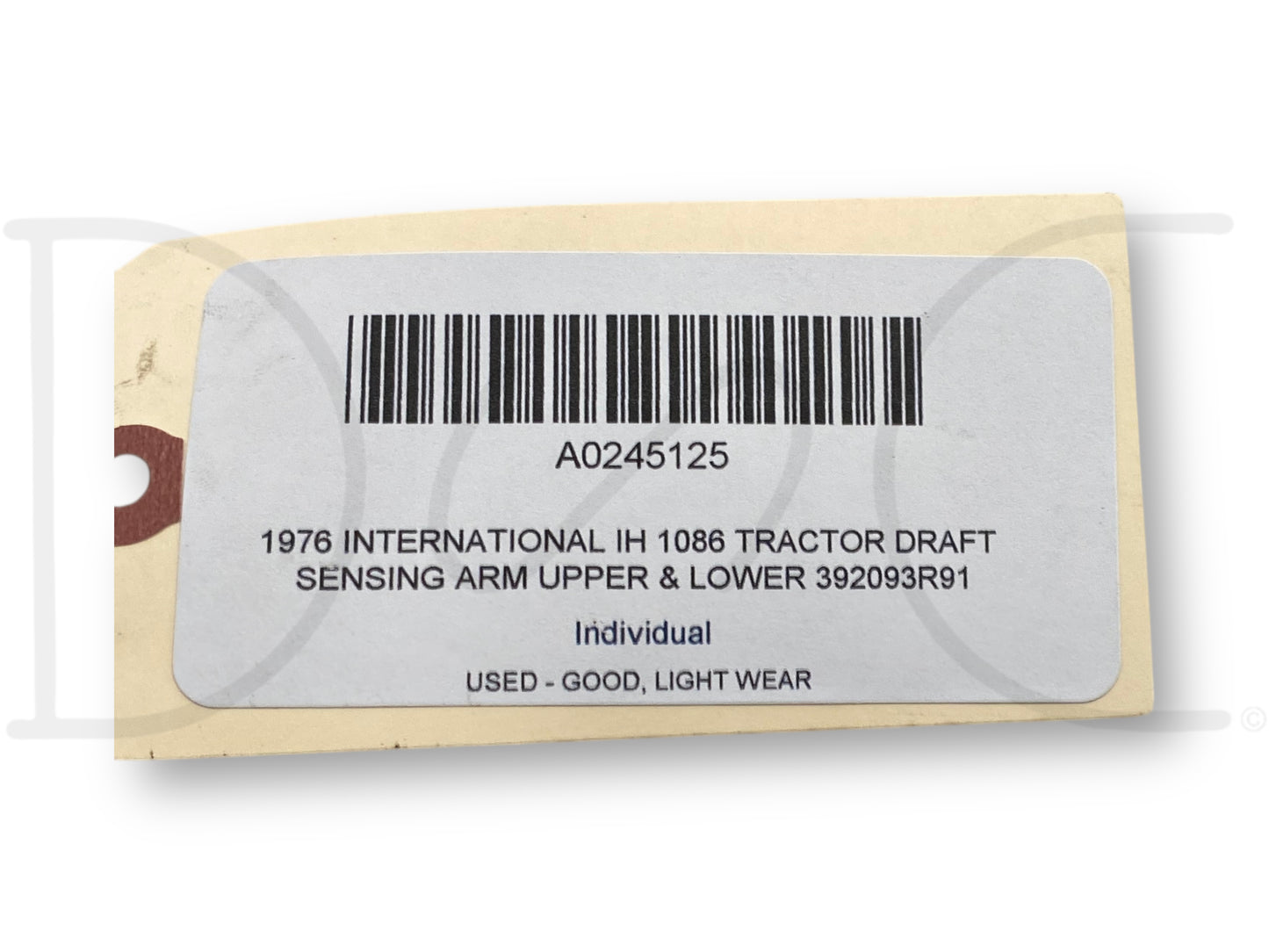 1976 International IH 1086 Tractor Draft Sensing Arm Upper & Lower 392093R91