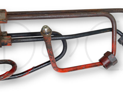 International IH 1086 Tractor Dt414 Diesel Fuel Injector Line Set OEM Lines