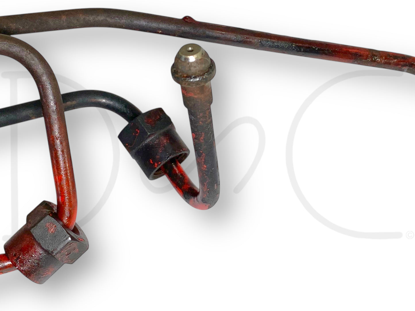 International IH 1086 Tractor Dt414 Diesel Fuel Injector Line Set OEM Lines