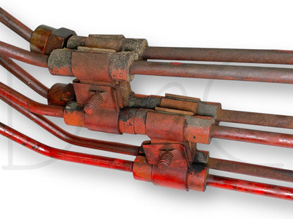 International IH 1086 Tractor Dt414 Diesel Fuel Injector Line Set OEM Lines