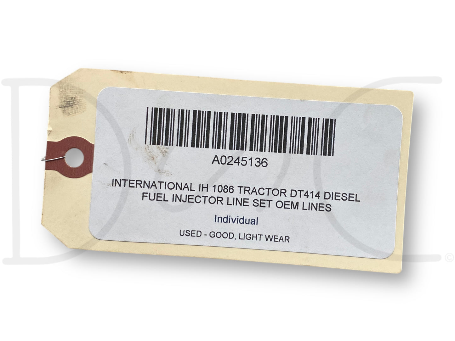 International IH 1086 Tractor Dt414 Diesel Fuel Injector Line Set OEM Lines