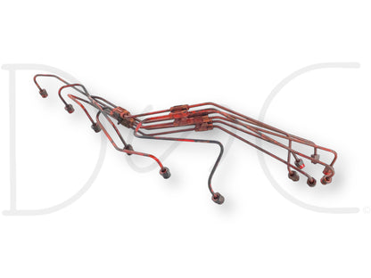 International IH 1086 Tractor Dt414 Diesel Fuel Injector Line Set OEM Lines