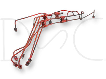 International IH 1086 Tractor Dt414 Diesel Fuel Injector Line Set OEM Lines