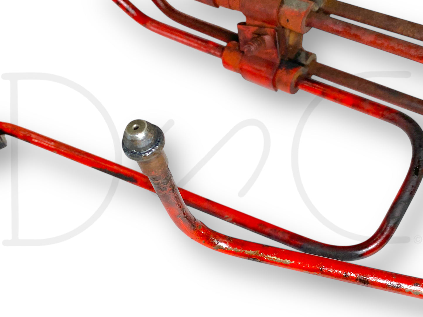 International IH 1086 Tractor Dt414 Diesel Fuel Injector Line Set OEM Lines