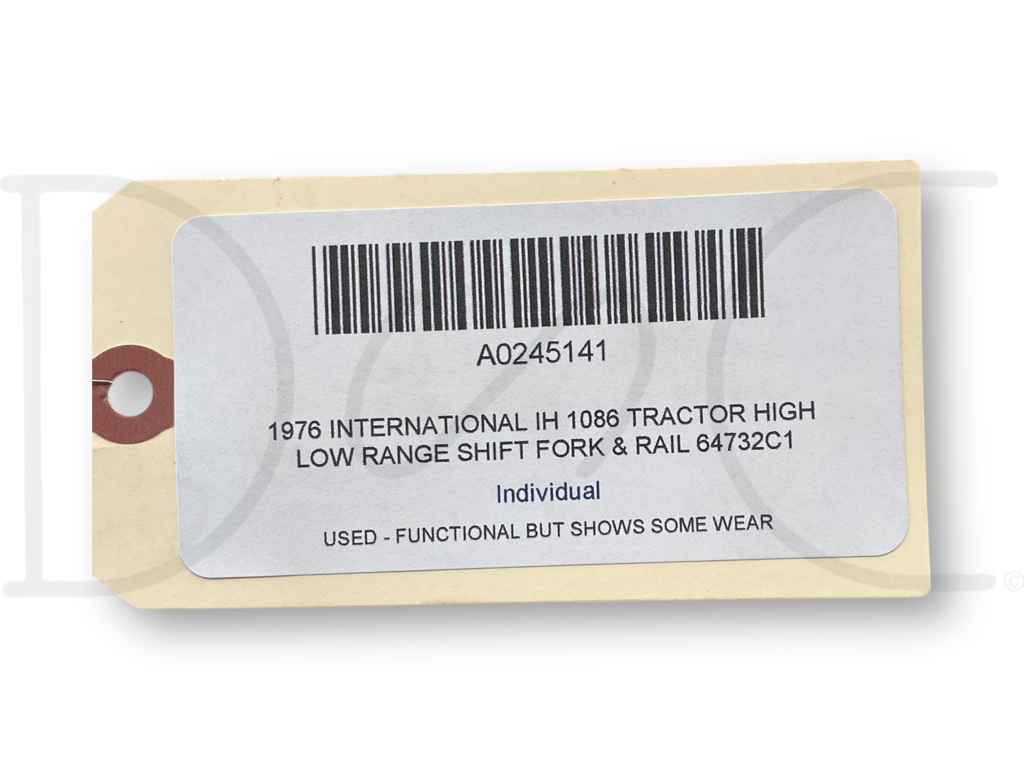 1976 International IH 1086 Tractor High Low Range Shift Fork & Rail 64732C1