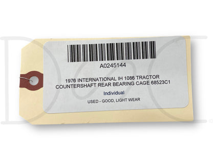 1976 International IH 1086 Tractor Countershaft Rear Bearing Cage 68523C1