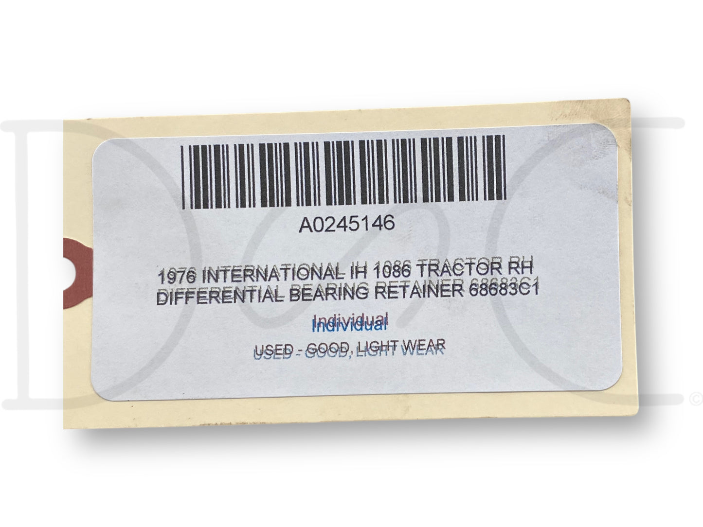 1976 International IH 1086 Tractor RH Differential Bearing Retainer 68683C1