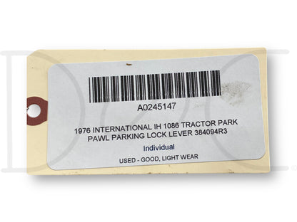 1976 International IH 1086 Tractor Park Pawl Parking Lock Lever 384094R3