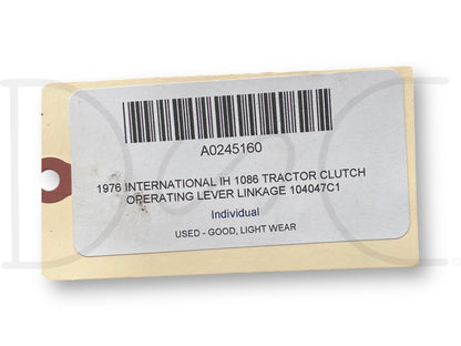 1976 International IH 1086 Tractor Clutch Operating Lever Linkage 104047C1