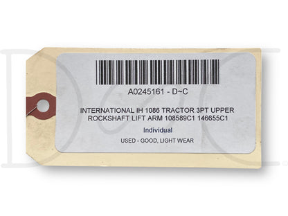International IH 1086 Tractor 3Pt Upper Rockshaft Lift Arm 108589C1 146655C1