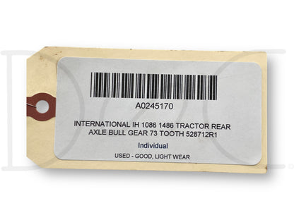 International IH 1086 1486 Tractor Rear Axle Bull Gear 73 Tooth 528712R1