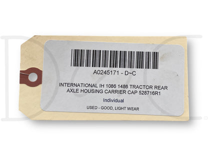 International IH 1086 1486 Tractor Rear Axle Housing Carrier Cap 528716R1