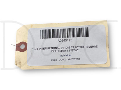 1976 International IH 1086 Tractor Reverse Idler Shaft 67774C1