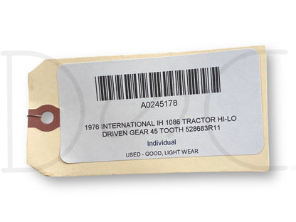 1976 International IH 1086 Tractor Hi-Lo Driven Gear 45 Tooth 528683R11