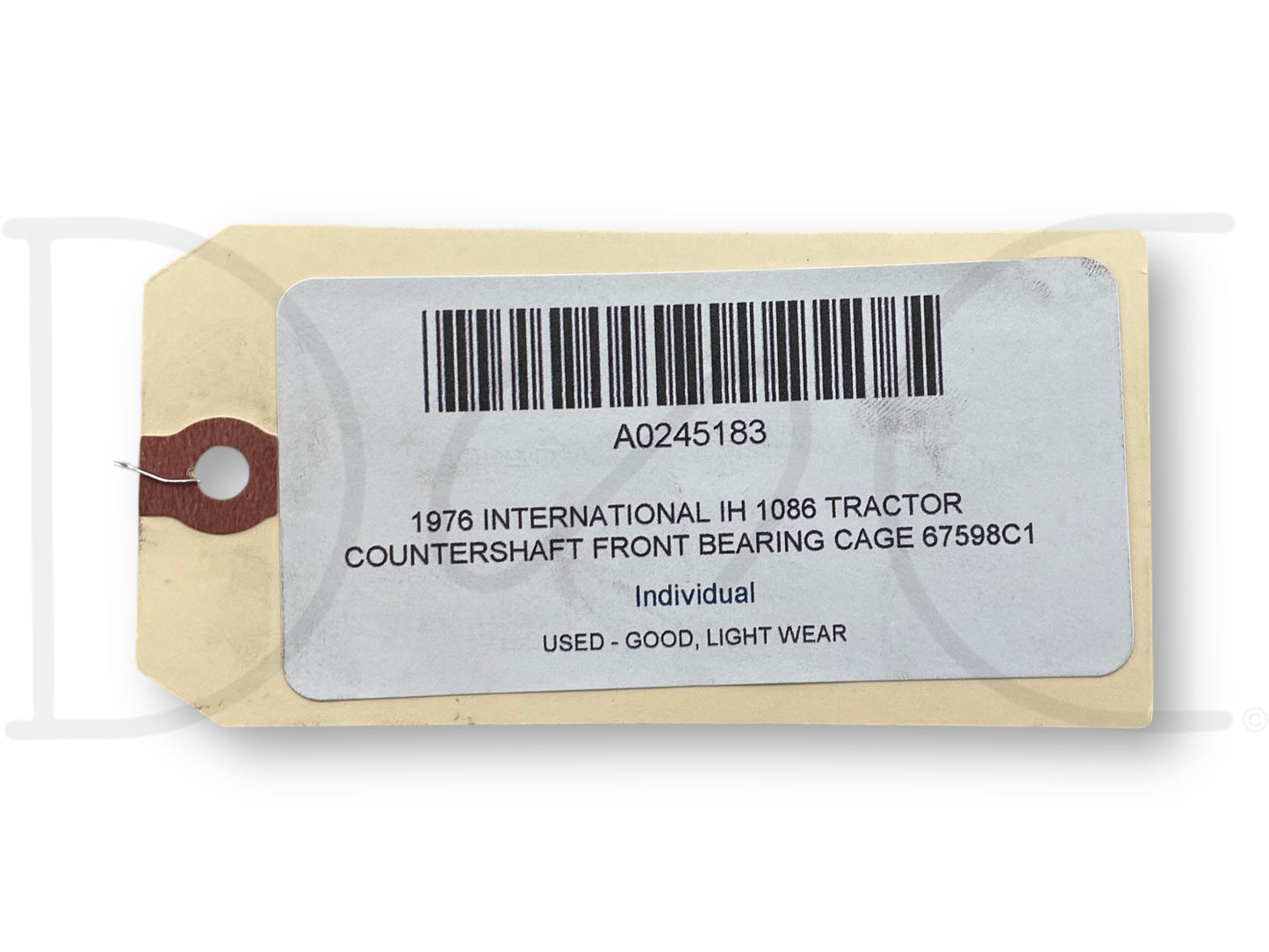 1976 International IH 1086 Tractor Countershaft Front Bearing Cage 67598C1