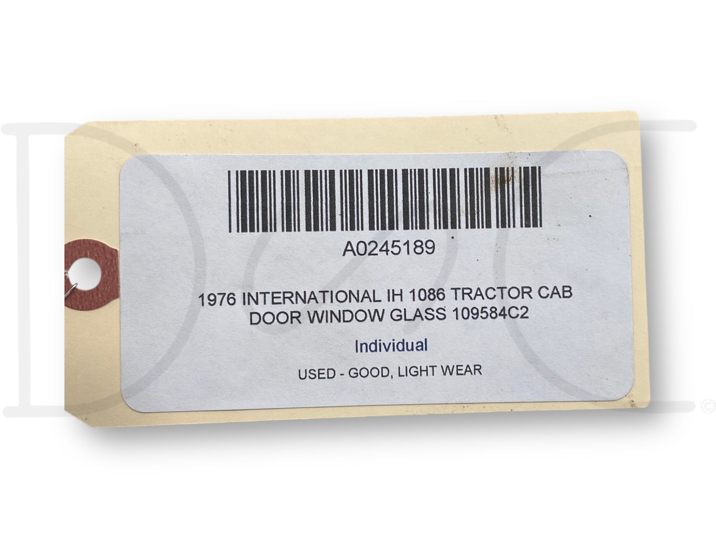 1976 International IH 1086 Tractor Cab Door Window Glass 109584C2