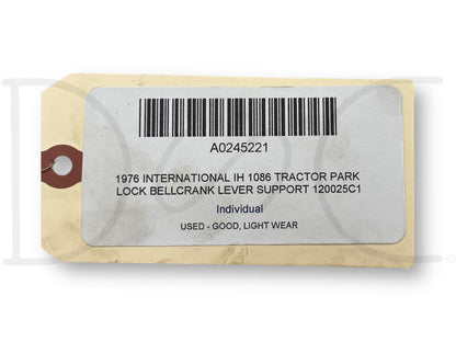 1976 International IH 1086 Tractor Park Lock Bellcrank Lever Support 120025C1