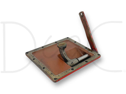 1976 International IH 1086 Tractor Transmission Brake Lever & Cover 384077R11