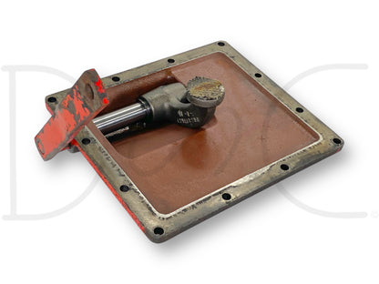 1976 International IH 1086 Tractor Transmission Brake Lever & Cover 384077R11