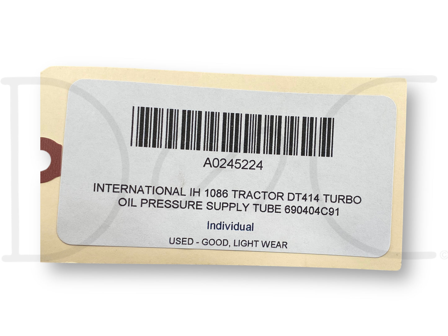 International IH 1086 Tractor Dt414 Turbo Oil Pressure Supply Tube 690404C91