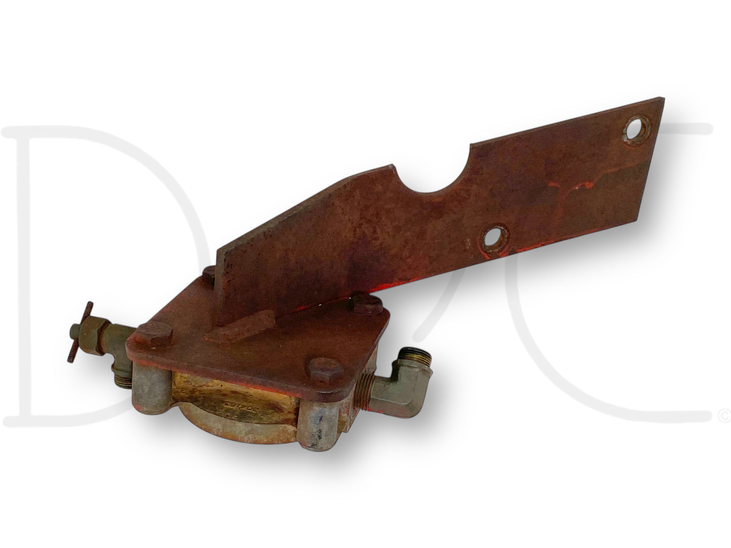 1976 International IH 1086 Tractor Coolant Water Filter Base & Bracket 427446C1