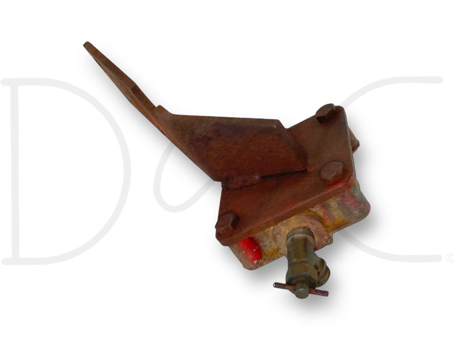 1976 International IH 1086 Tractor Coolant Water Filter Base & Bracket 427446C1