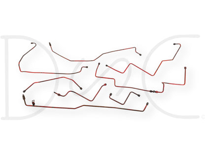 1976 International IH 1086 Tractor Hydraulic Brake Line Tube Set OE Lines Tubes