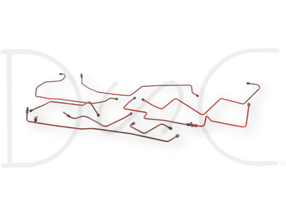 1976 International IH 1086 Tractor Hydraulic Brake Line Tube Set OE Lines Tubes