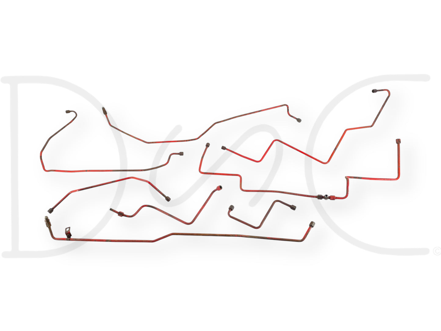 1976 International IH 1086 Tractor Hydraulic Brake Line Tube Set OE Lines Tubes