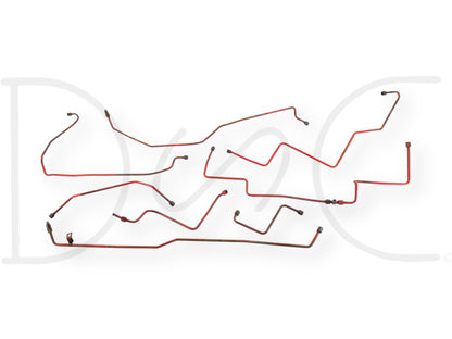 1976 International IH 1086 Tractor Hydraulic Brake Line Tube Set OE Lines Tubes