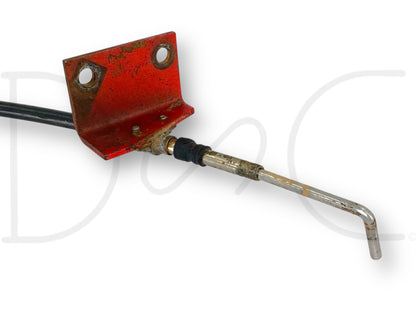 International IH 1086 Tractor Torque Amplifier Control Cable W/ Bracket 120003C2